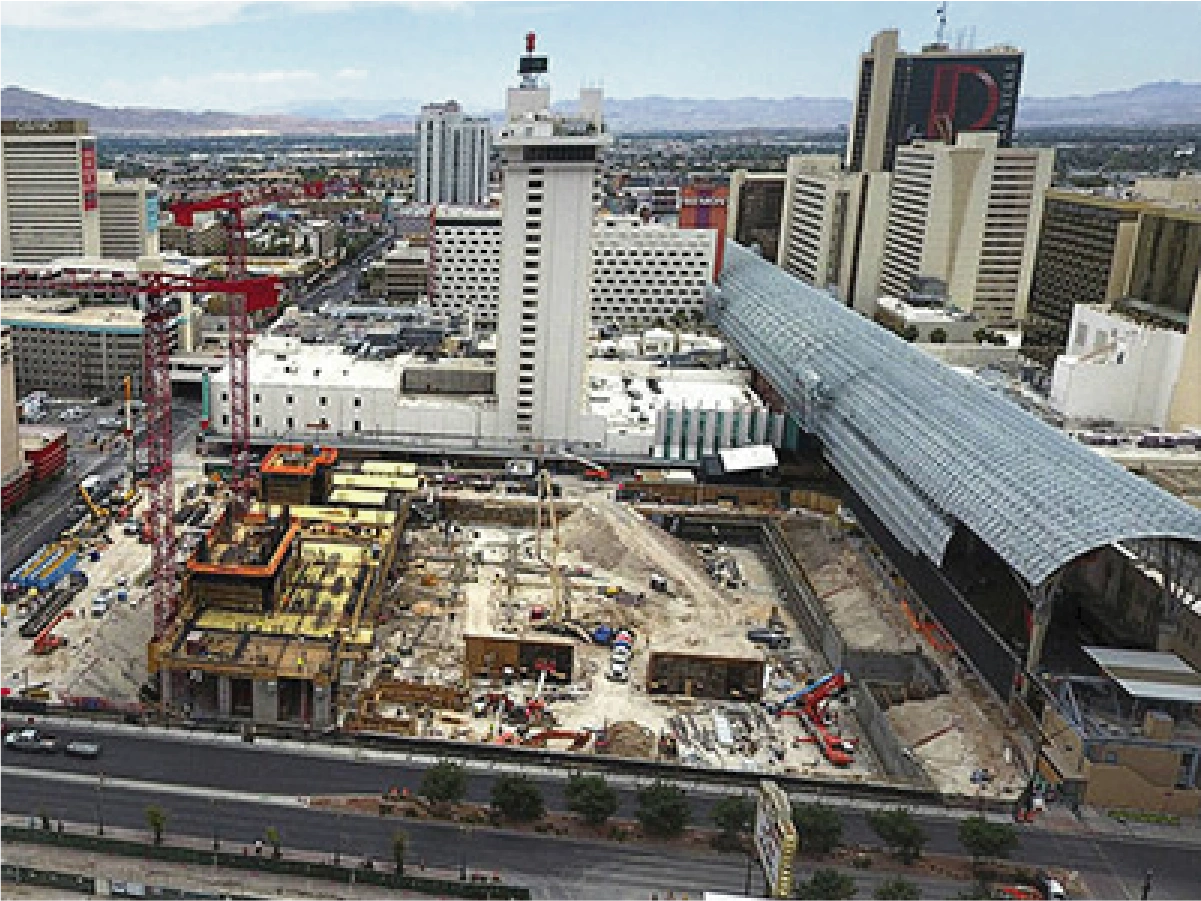 Circa project in downtown Las Vegas going vertical