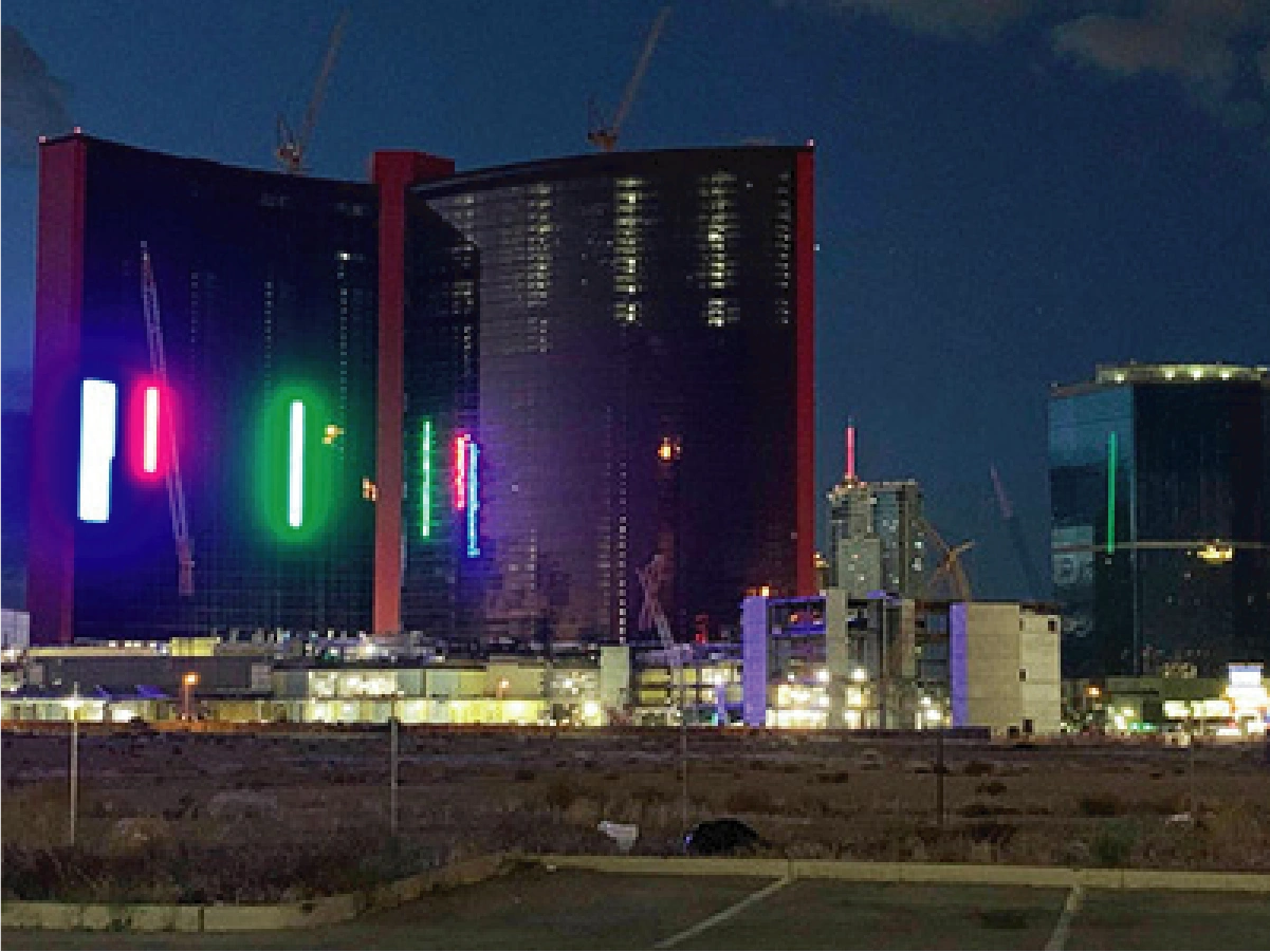 VIDEO: Resorts World Las Vegas lights offer glimpse of future on Strip